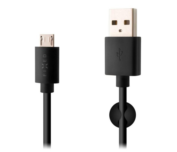 FIXED Kabel USB-A/micro-USB 1m czarny FIXD-UM-BK - 1342386 - zdjęcie